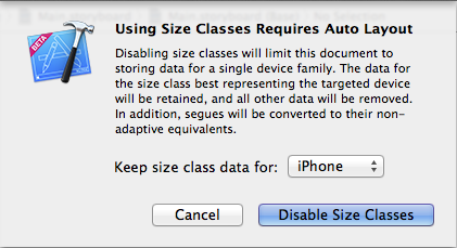 Disable Size Classes